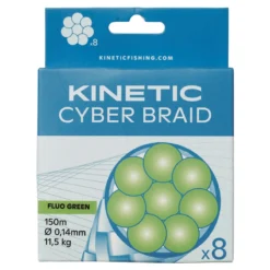 Kinetic 8 Braid 150m Fluo Green -Angebote Abu Garcia Store F500 023r 2
